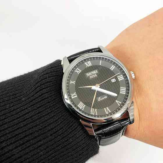 Годинник для модного чоловіка SKMEI 9058LSIBKBK, Годинник кварцовий чоловічий Чоловічий WQ-38 Львів