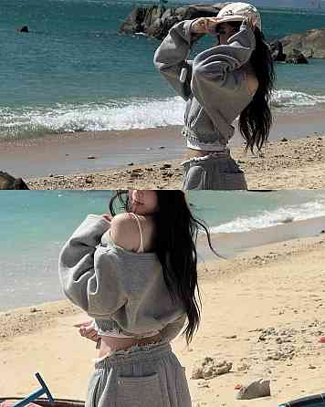 Жіночий стильний трендовий оверсайз костюм двійка двонитка Одеса