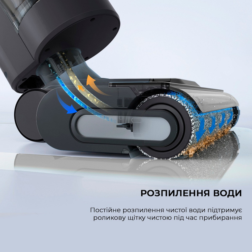 Акумуляторний мийний пилосос Dreame H11 Core (HHR21A) Сірий Харків - фото 20