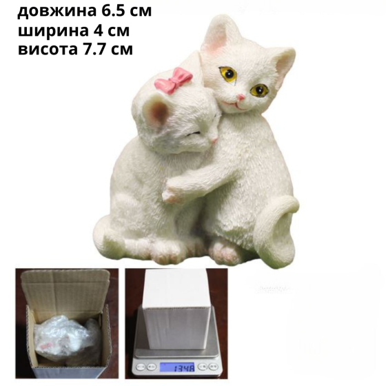 Декоративные фигурки пара Котиков для миниатюры, моделирования, интерьерных композиций, флорариума Одесса