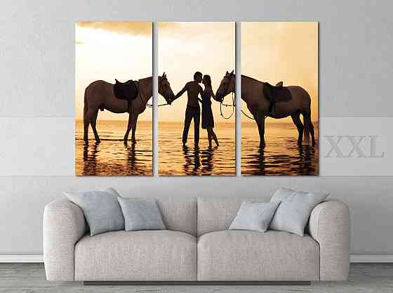 Модульна картина Пара з кіньми Art-109_XXL Київ
