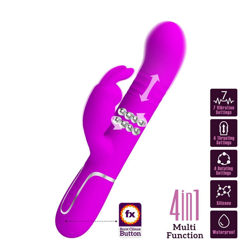 Вибратор PRETTY LOVE Coale Twinkled Tenderness Purple, 7 vibration functions 4 rotation functions 4 Sex Aura Киев - изображение 10