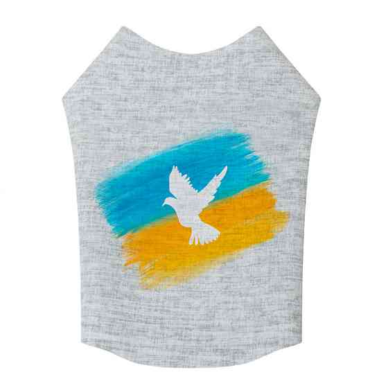 Майка для собак WAUDOG Clothes малюнок "Флаг", M40, B 62-68 см, C 35-40 см Вінниця