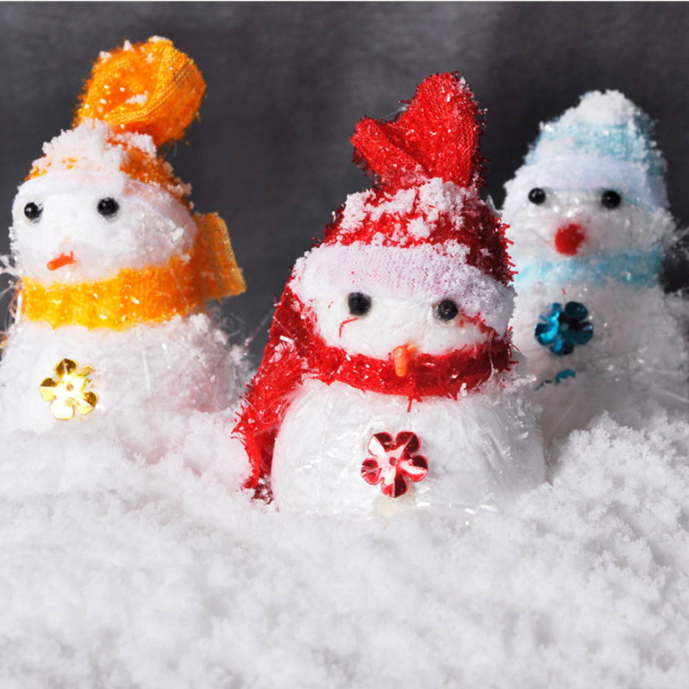 Искусственный снег с добавлением воды 50 г для моделирования и лепки снеговиков Одесса - изображение 3