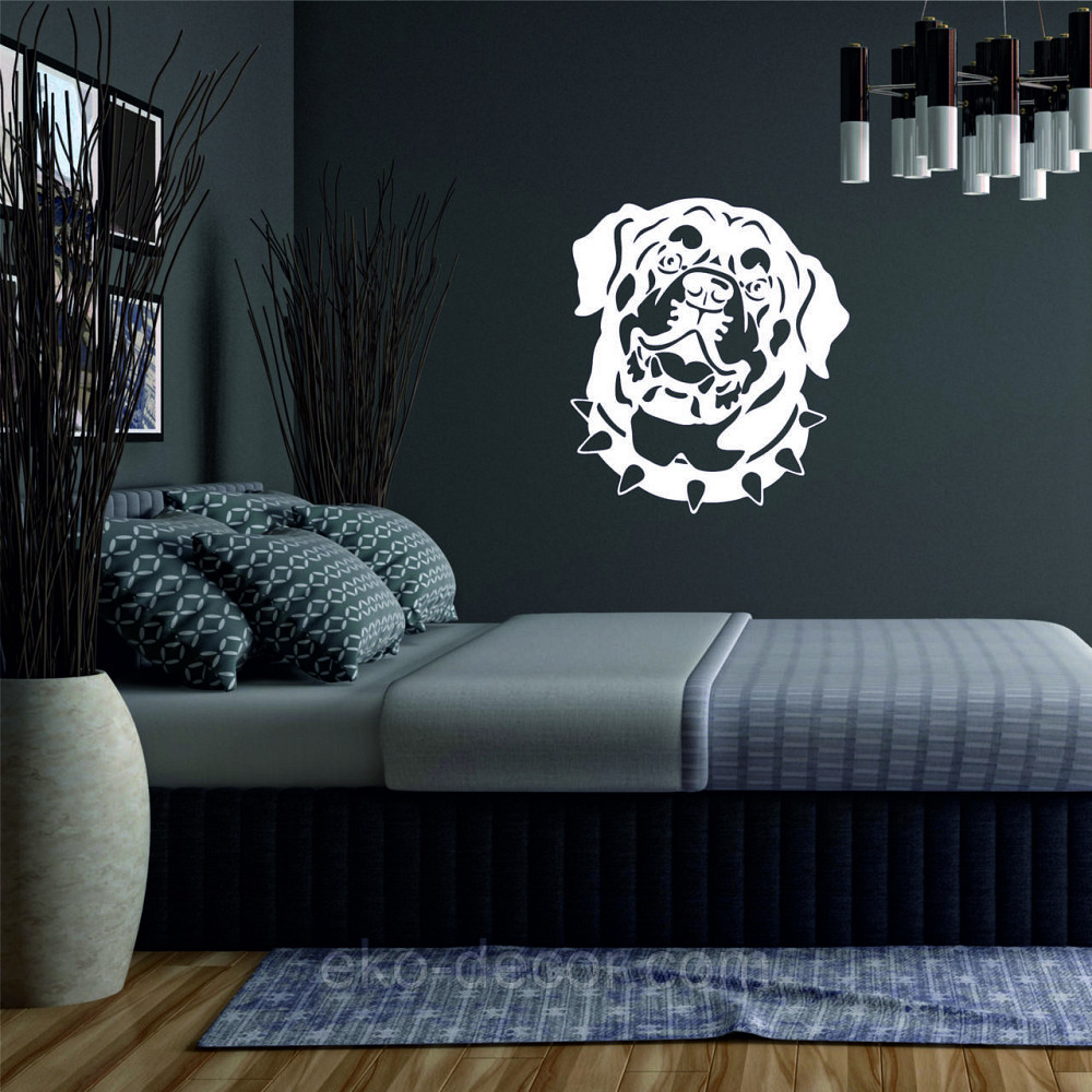 Декоративное настенное Панно «Ротвейлер» , Декор на стену 90*80 см, Белый Киев - изображение 3