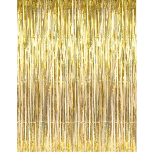 Дождик для фотозоны украшение 245 см на 92 см золотистый Киев - изображение 9