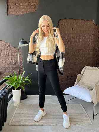 Жіночі брюки джоггери "Elias" тонкі оптом | Батал | Розпродаж моделі Київ