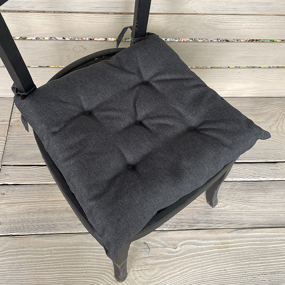 Подушка для стульев (38x38х5 см) Decorator Sawana цвет темно-серый 84-040 Киев - изображение 1