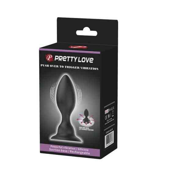 Анальная пробка - Pretty Love Push Over To Trigger Vibration Black Sex Aura Киев