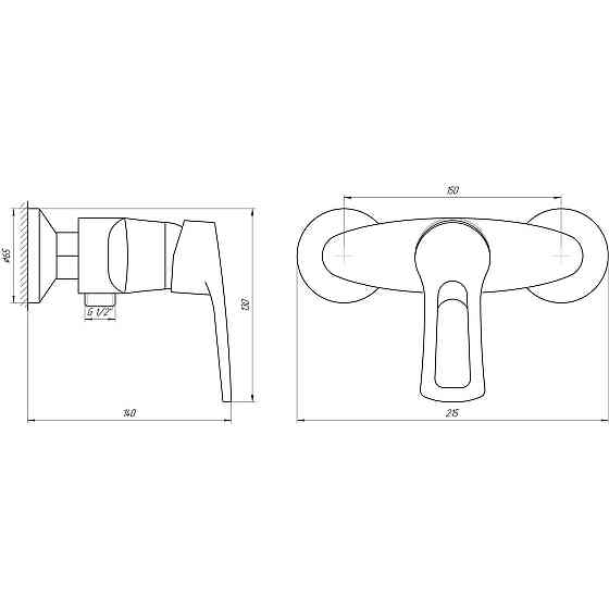 Змішувач для душу DOMINO SIRIUS DSV-105N (000010560) Київ