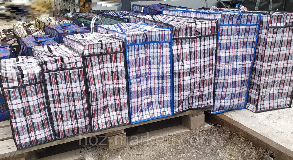 Сумка хозяйственная с молнией 50 х 65 х 30 см 6 шт упаковка К5 Харьков - изображение 2