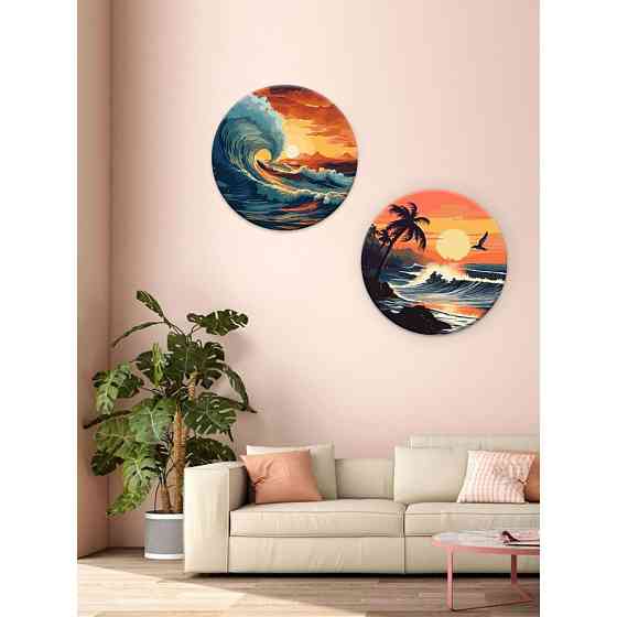 Картина за номерами "Чудова стихія" ©art_selena_ua KHO-R1001 діаметр 39 см Ідейка Вінниця