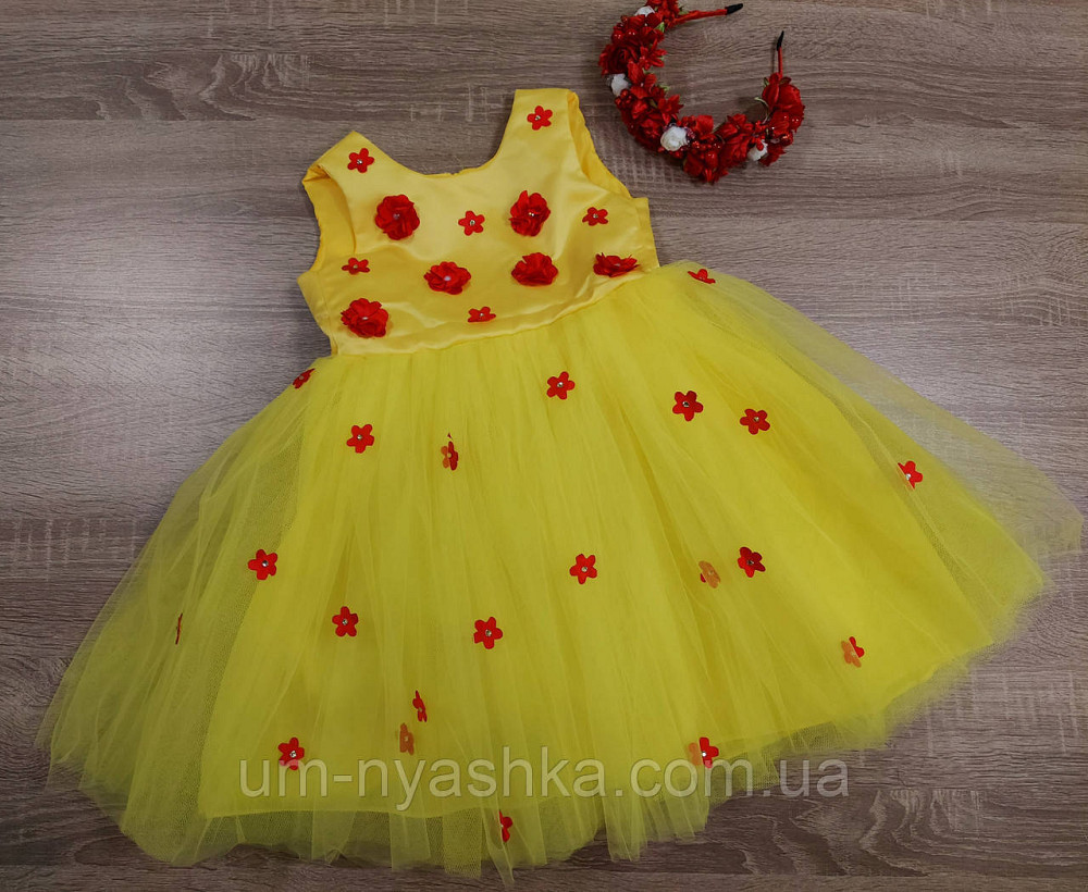 Пишне ошатне плаття з квітами Кривий Ріг - фото 1