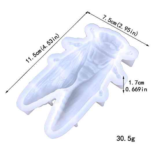 Молд силиконовый Цикада 115 на 75 мм серый Киев