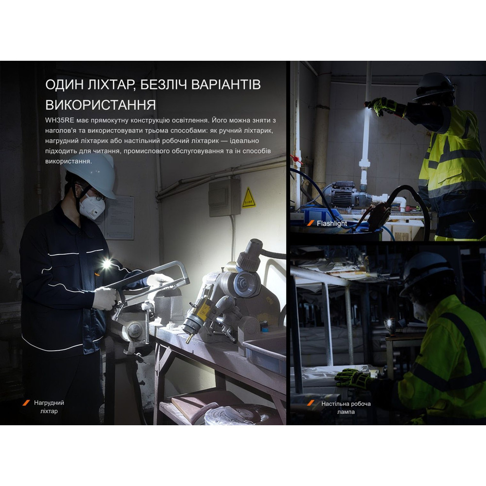 Ліхтар налобний вибухобезпечний Fenix WH35RE Киев - изображение 14
