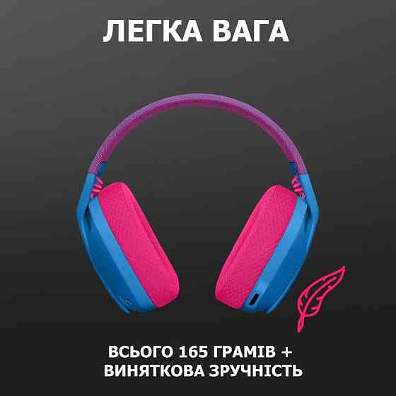 Bluetooth-гарнітура Logitech G435 Wireless Blue (981-001062) Синій Харьков
