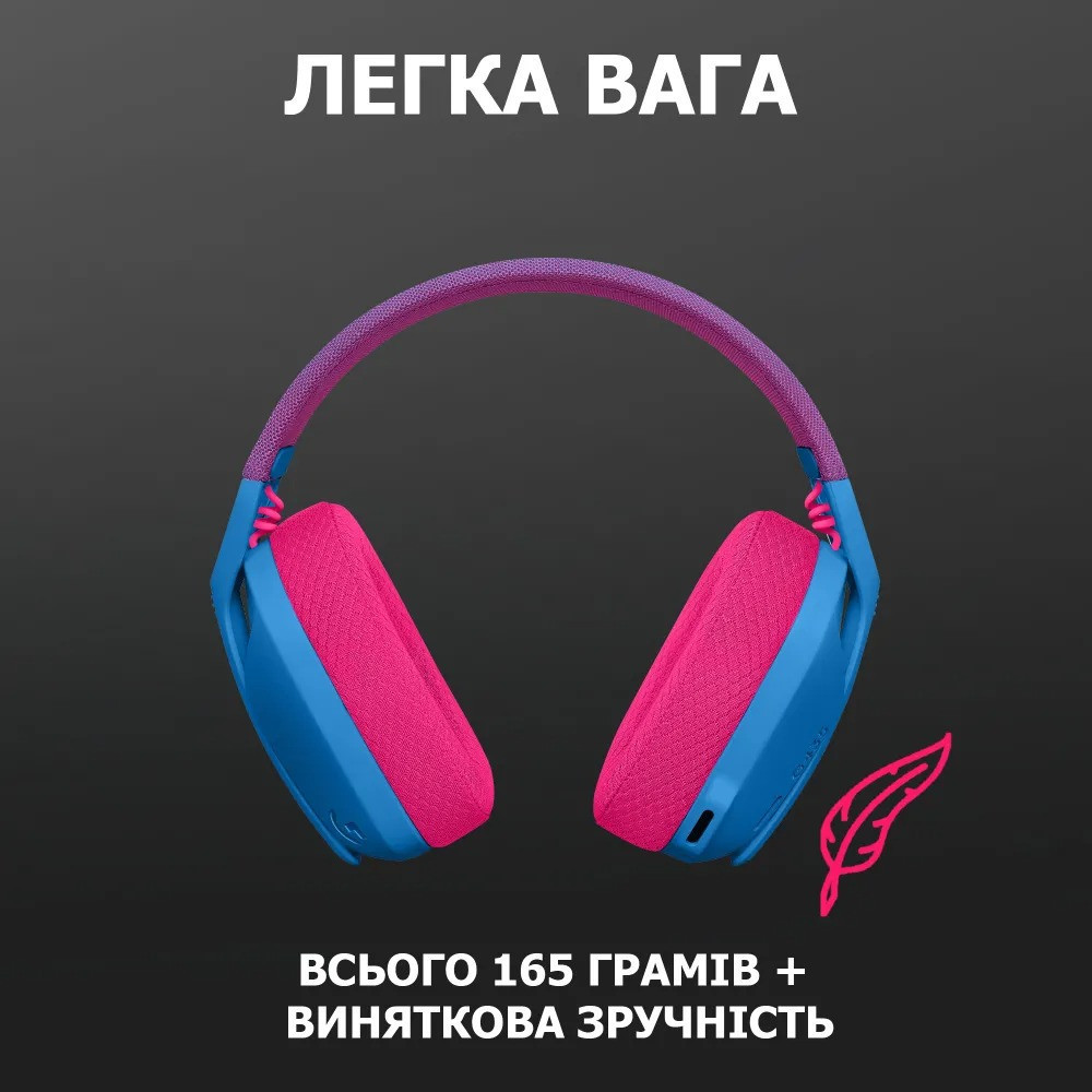 Bluetooth-гарнітура Logitech G435 Wireless Blue (981-001062) Синій Харьков - изображение 5