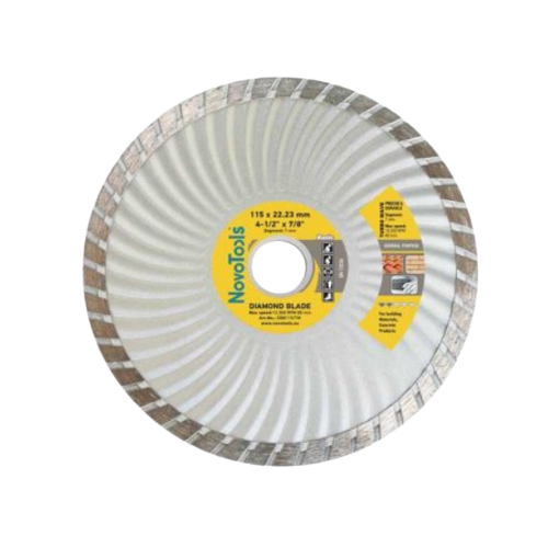 Диск алмазний d115мм*7*22,23мм Турбо-Хвиля Basic NovoTools NovoAbrasive Житомир - изображение 2