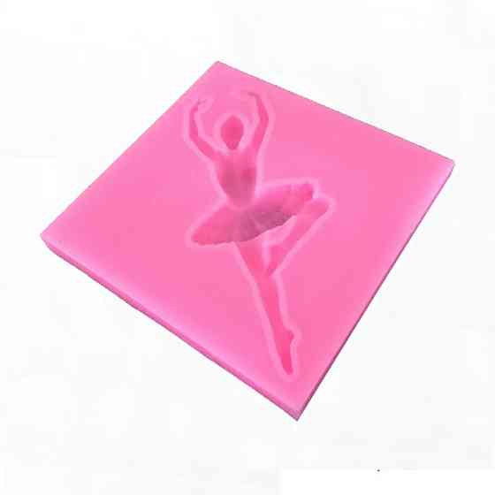 Форма силиконовая Балерина 84 на 84 мм розовый Киев