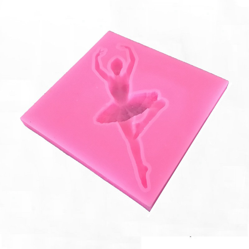 Форма силіконова Балерина 84 на 84 мм рожевий Київ - фото 2