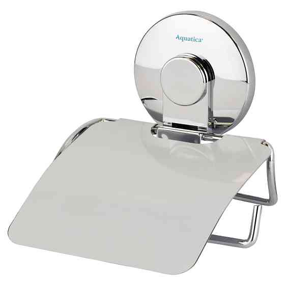 Тримач для туалетного паперу на вакуумному присоску s38 129×102×168мм AQUATICA (9783836) Київ