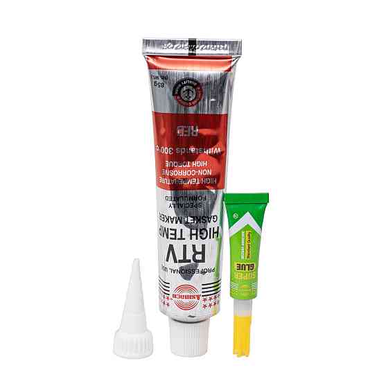 Герметик силиконовый RTV формирователь прокладок высокотемпературный +300°С красный 85г ОАЭ ASMACO (6371221) Киев