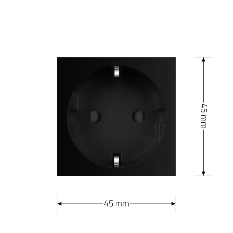 Електрична розетка LIVOLO, чорна, 16А 250В, з заземленням і захисними шторками, модуль без рамки(VL-FCTC16A-2BP) Коломыя - изображение 7