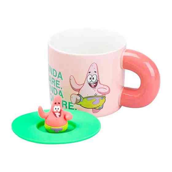 TS Kitchen Чашка порцелянова з кришкою "Патрік Стар" 400 мл Patrick Star HP7216P Київ