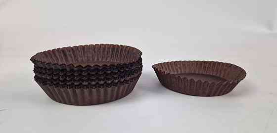 Тартолітка для кексів 11А кругла коричнева D90 H20 (100 шт.) (1 уп.) Харків