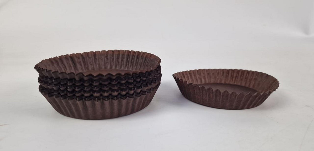 Тартолетка для кексов 11А  круглая коричневая D90 H20 (100шт)  (1 уп.) Харьков - изображение 1