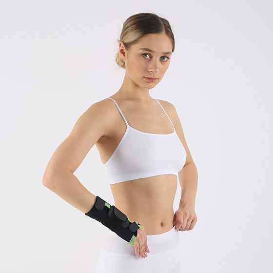 Бандаж на зап'ястя довгий з металевою пластиною на ЛІВУ руку HS19 ортез на зап'ястя Розмір L Кам'янець-Подільський