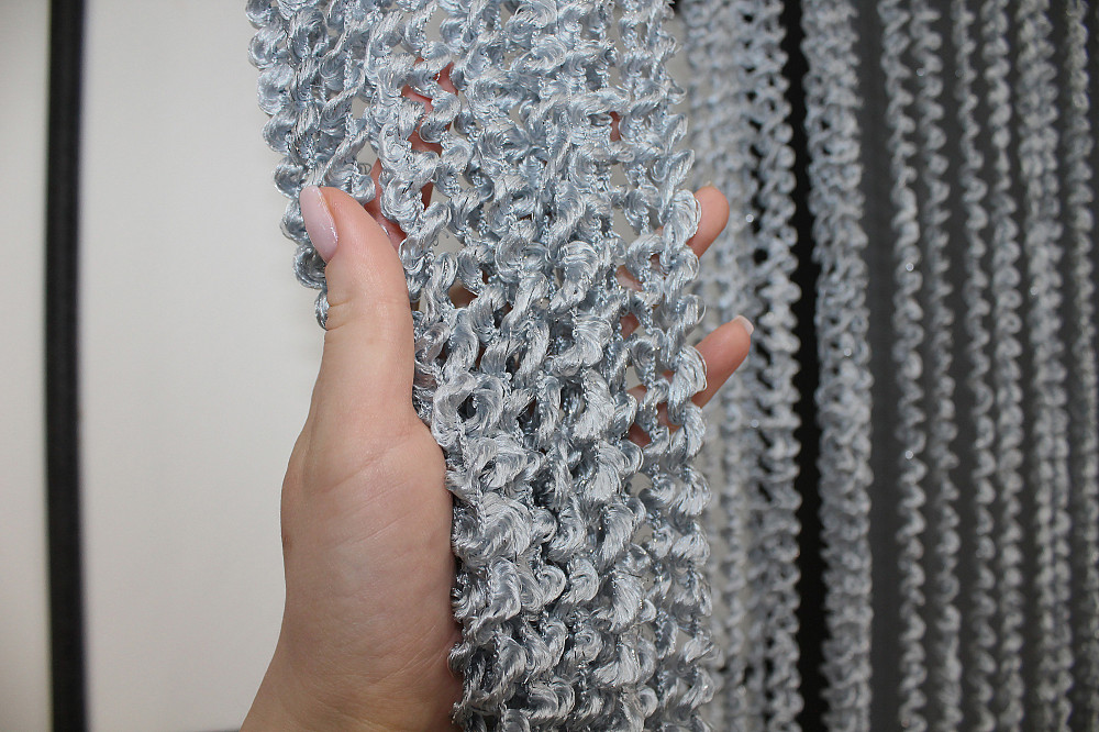 Шторы-нити спираль с люрексом Серый 300х300см 1 шт (61-022) Киев - изображение 5