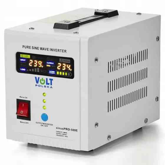Гібридний ДБЖ інвертор Volt Polska SINUS PRO 500E 12 V 300 / 500 W (3SP050012E) Київ