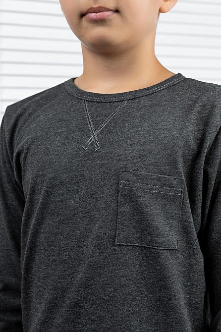 Джемпер для мальчика (цвета:серый, бордовый, хаки ) топ Крохатушка одяг Киев - изображение 6