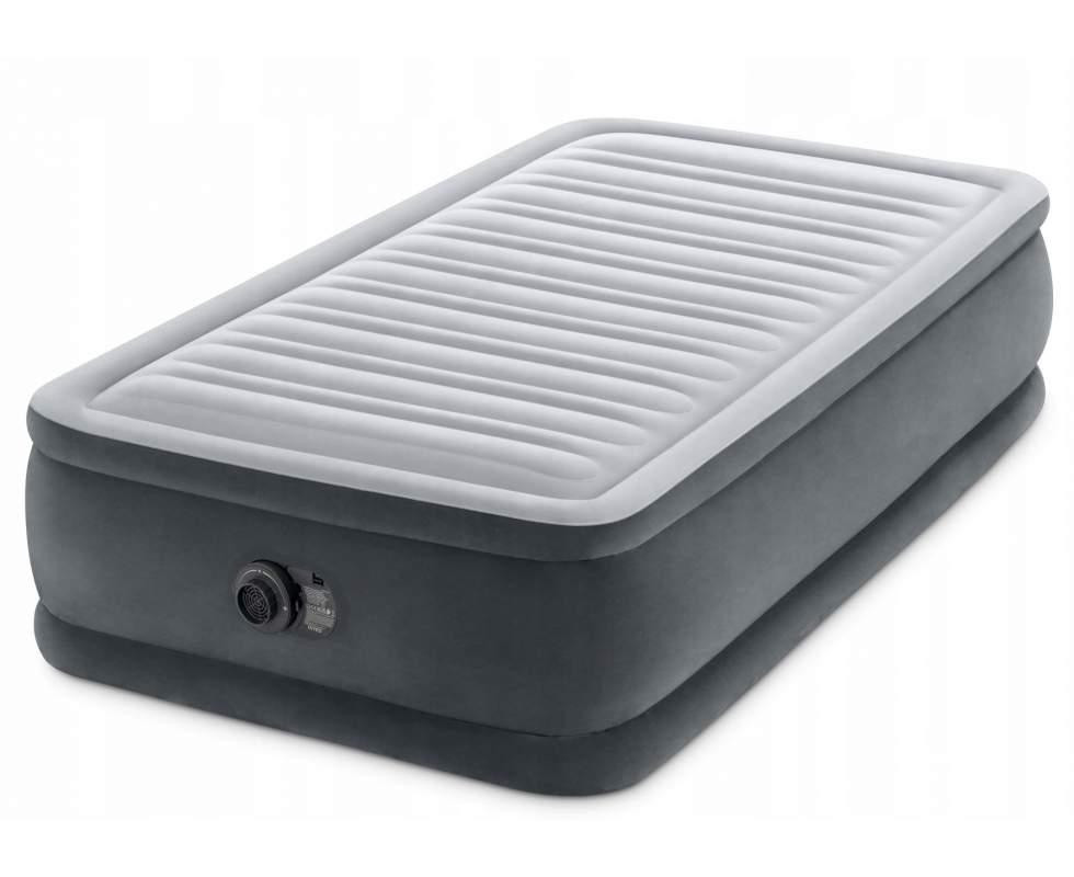 Ліжко односпальне надувне з електронасосом інтекс 191*99*46 см сіре Київ - фото 2