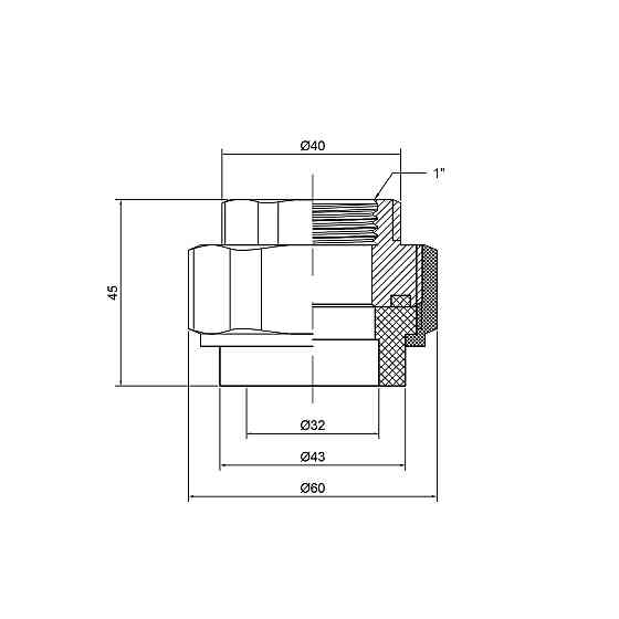 Згін "Американка" PPR Thermo Alliance 32х1" ВР Київ