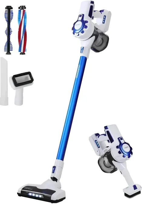 Аккумуляторный пылесос RB-2301, 22.2V, 2800 mAh, до 40 мин работы, LED подсветка, моторизованная щетка Одесса - изображение 1