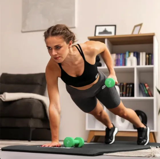 Гантелі для фітнесу неопренові круглі Hop-Sport 2 по 2 кг Київ