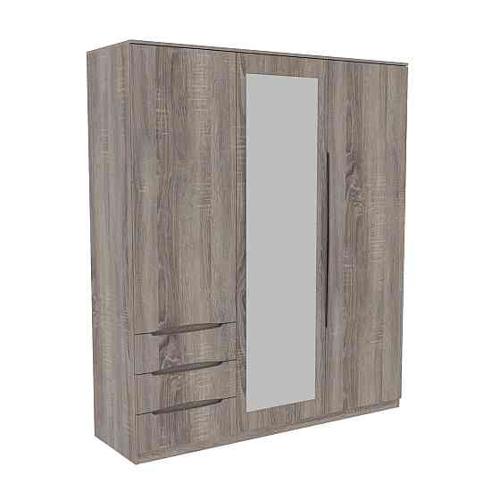 Шкаф Дельта 2, Дуб Сонома Трюфель, 1800х550х2100 Львов