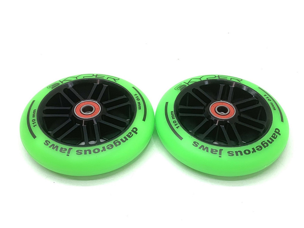 Колеса для трюкового самокату Skyper 2шт 110 мм PU Зелений (WL-0036-110) Чернігів - фото 2