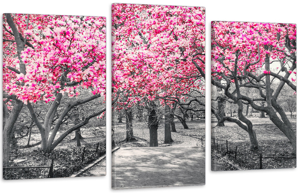Модульна картина у вітальню/ спальню Рожева Магнолія    Art-550_3 100x150 см Київ - фото 1
