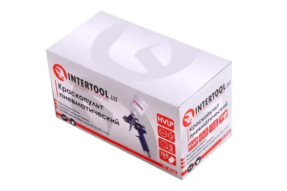 Intertool HVLP 1.2м в/б пластик 125мл Вінниця