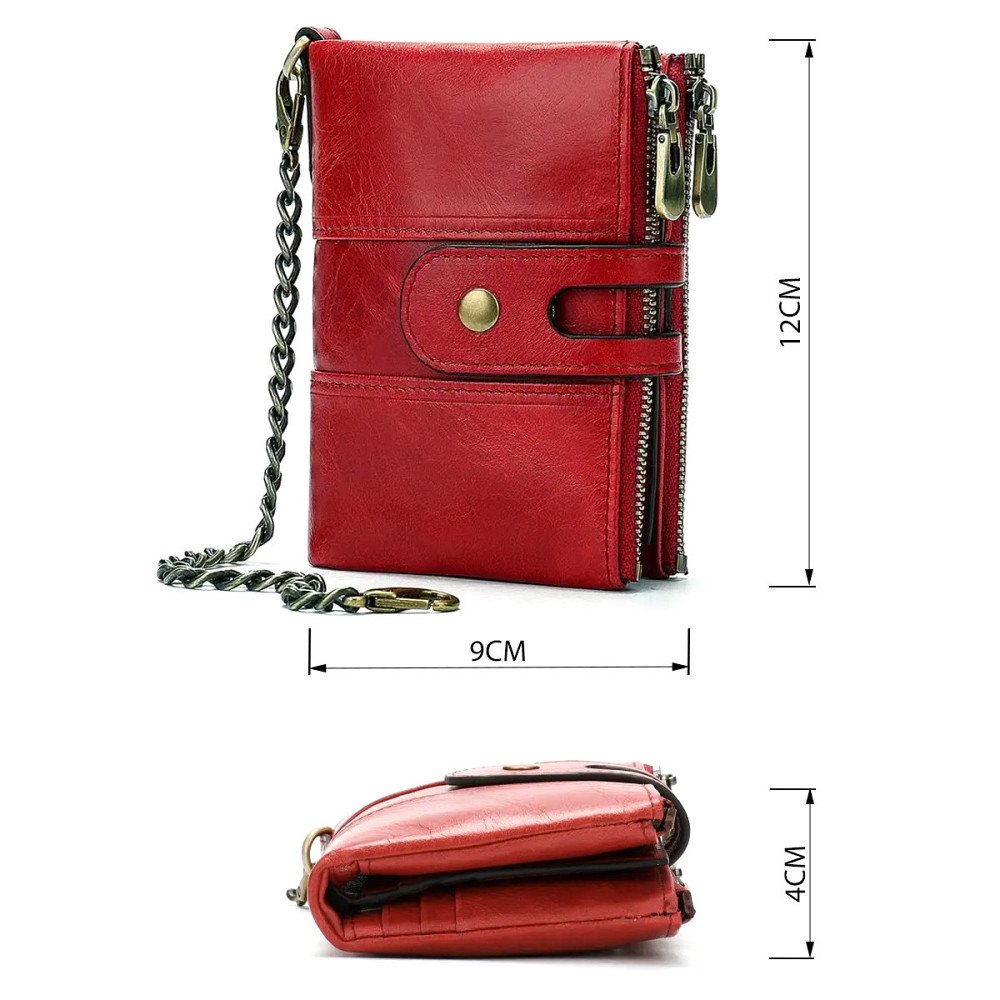 Кошелек универсальный Vintage 14680 Красный Киев - изображение 3