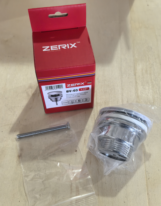 Донний клапан для раковини Zerix BV-03 1 1/4''  універсальний  СLICK-СLACK Колір хром ( 16025 ) Харків - фото 13