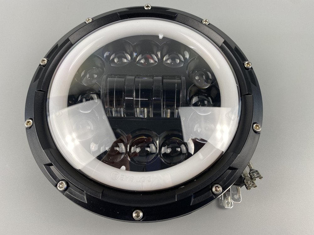 Фара головного світла LED 65 W (ближній + дальні + ходові вогні) 7 дюймів Мукачево - фото 9