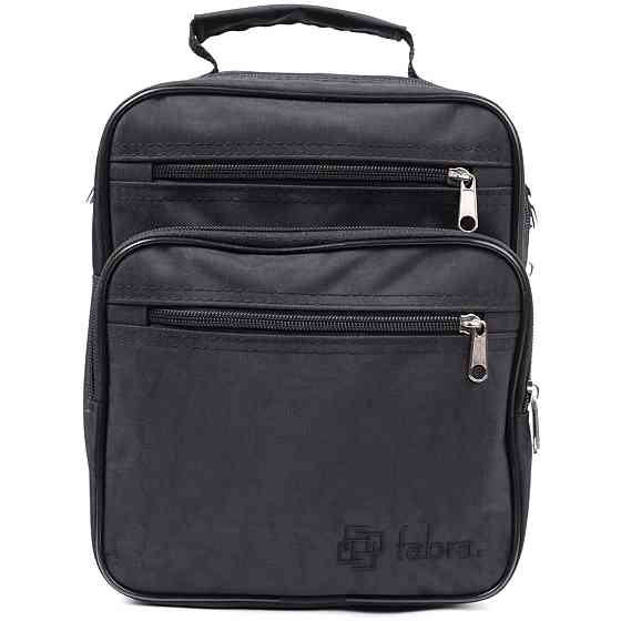 Сумка для чоловіків зі зручною ручкою з якісного поліестеру FABRA 22579 Чорний Київ
