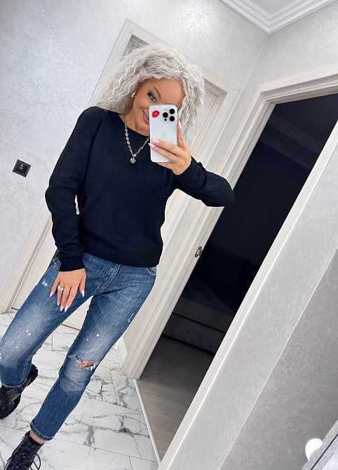 Джемпер кофта в'язаний теплий жіночий базовий Київ - фото 3