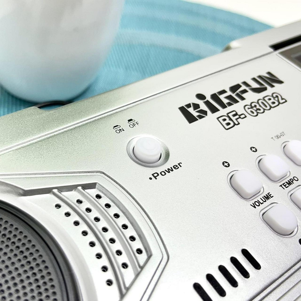 Синтезатор дитячий із мікрофоном 61 клавіша Сірий (BF-630B2) Чернигов - изображение 5