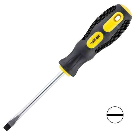 Отвертка шлицевая SL6.0×100мм CrV SIGMA (4006381) Киев