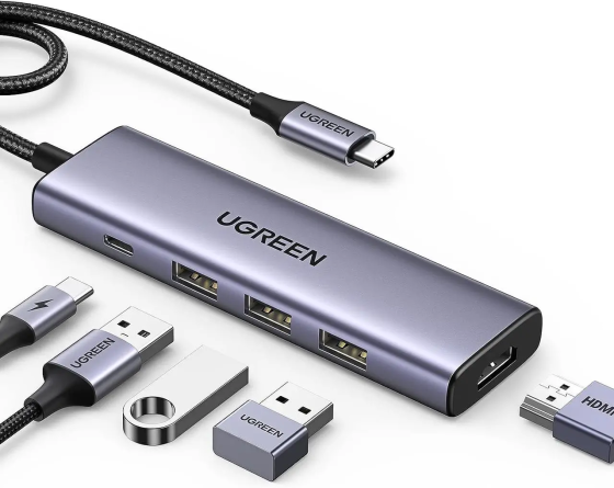 UGREEN USB-C Хаб з HDMI та 3 USB 3.0 Київ